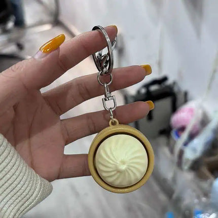 Keyboard Clicker Fdget Dumpling Keychain Sensory Anxiety and Stress Relief for Adults Kids Decompression Gifts Novelty Gadgets