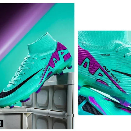 Men Football Shoes TF/FG Society Cleats Indoor Soccer Shoes Professional Football Field Boots Fast Unisex Sneaker Top Quality
