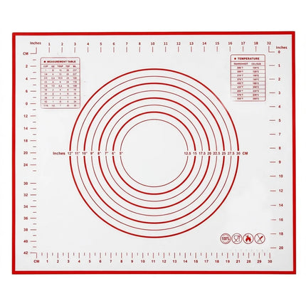 UNTIOR 1PCS Silicone Baking Mat Kneading Pad Dough Mat Pizza Cake Dough Maker Kitchen Cooking Grill Non-Stick Gadgets Bakeware