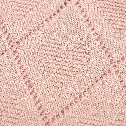 Baby Blankets Knitted Breathable Newborn Boy Girl Cotton Stroller Bedding Sleeping Covers 90*70cm Toddler Throw Receiving Quilts