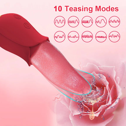 Powerful Tongue Licking Vibrator Adult Sex Toy For Women Female Masturbation Nipple Vagina Clitoris Stimulator G Spot Vibrators