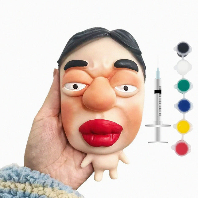Funny Pimple Popper Squishy Toy Fast Rebound Squeeze Face Model Stress Relief Fidget Toys for Adults & Kids Funny Gag Prank Gift