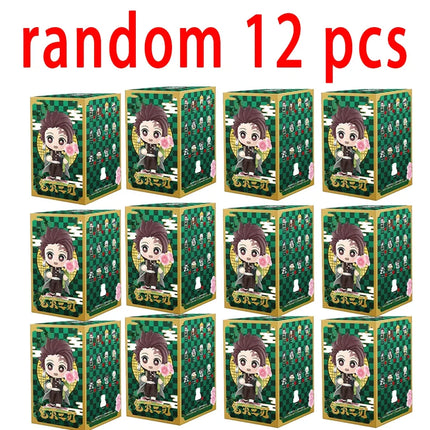 Demon Slayer Tanjiro Kamado Nezuko anime cartoon figure blind box creative personalized statue model ornament surprise gift box