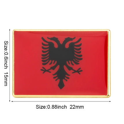 Albania flag pin lapel pin badge Brooch Icons KS-0001