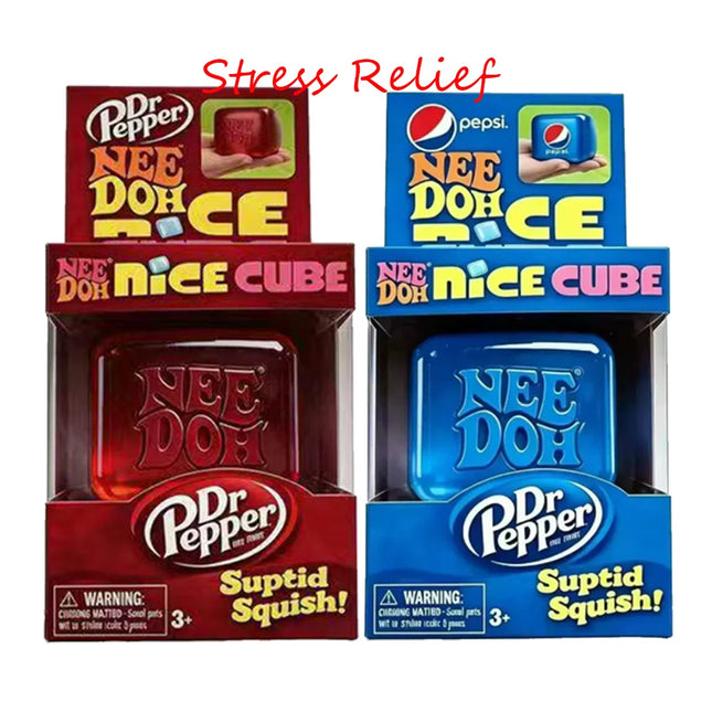2026 Trending Nee Doh Jellyfish & Cube Squish Toy, Soft Jelly Squeeze Stress Relief Fidget Toy, Sensory NeeDoh for Kids & Adults
