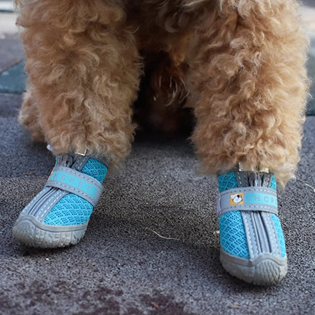 Dog Shoes Non-Slip Soles Thick Plush Protection Paw Pet Shoes Warm For Dog Non-Slip Dog Shoes Breathable Climbing Pet Booties