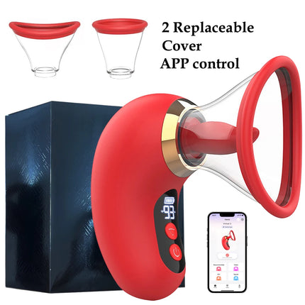 AV Digital Tongue Licker, Clitoral Sucking G-spot Stimulating Massage Vibrator, Female Self-Stimulation Device, Adult Product