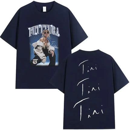 Singer TINI STOESSEL Futtura Tour New Album 2025 Graphic T-shirts Men Women Fashion Harajuku Short Sleeve Cotton Tees streetwear