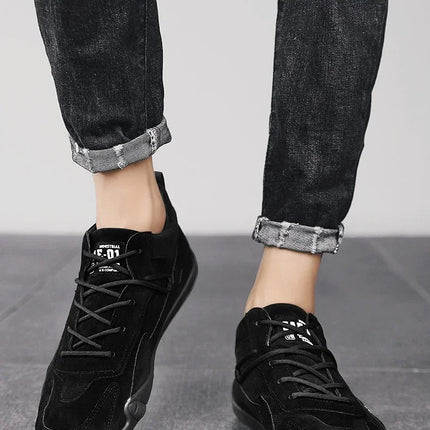 Ankle Boots For Men 2025 Spring Man Casual Sneakers Non Slip Khaki Work Mens Shoe Short Boots Loafers Lace Up Zapatillas Hombre