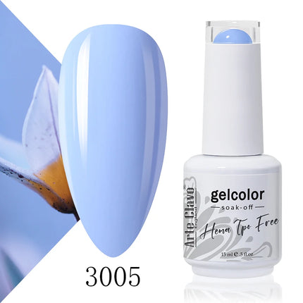 Arte Clavo Red Color Series Nail Polish UV Soak Off Varnish 15ml Manicure Nail Art Long-lasting Hema Tpo Free Gel Nail Polish