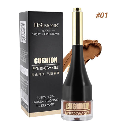 4 Colors Brown Black Eyebrow Cream Enhancers Waterproof Long-lasting Air-cushion Dye Brows Gel Tinted Makeup Liquid Eyebrows