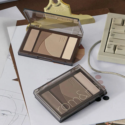 rom&nd BETTER THAN CONTOUR,Powder Texture,Fine & Smooth,Natural 3D Effect,Pore-Blurring,Holiday Season,K-Beauty,Korean Makeup