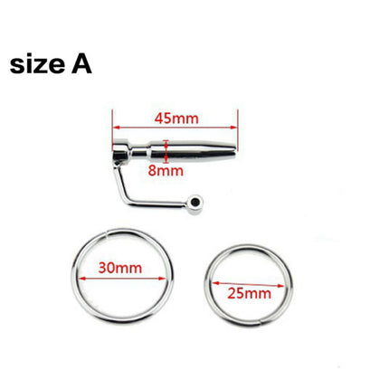 WAKEWAY 4Size Horse Eye Wand Male Urethral Dilator Urine Plug Erotic Toys Penis Ring Sm Insertion Horse Eye Tool