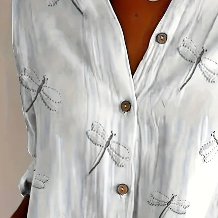Women Plus Size Woven Spring And Summer  Fashion Shirt
