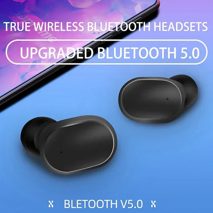 New TWS Wireless Bluetooth Headphones Sports Earbuds Fone Bluetooth Headphones with Microphone apply to smartphones