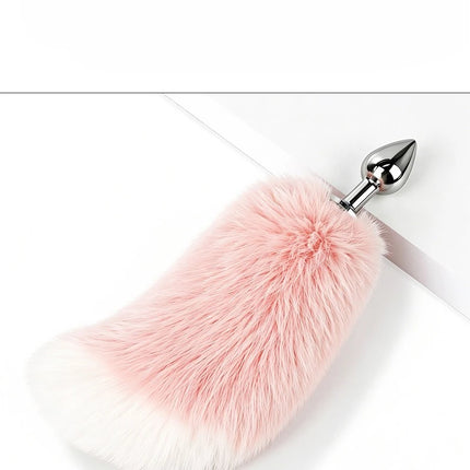 Wireless Remote Control Fox Tail Metal Anal Plug Vibrating Tail Butt Plug Vibrator For Women Dildos Stimulator Adult Sex Toys