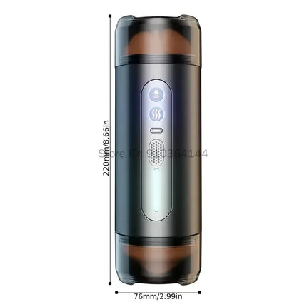 Realistic Oral Vagina Blowjob Heating Vibrating Sex Machine Deep Throat Automatic Masturbation Cup Toys For Men Male Masturbator