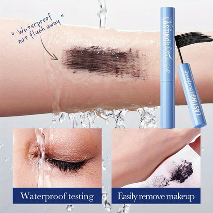 Smudge Proof Mascara Waterproof Long Wearing Volumizing Lengthening Curling Lash Enhancer