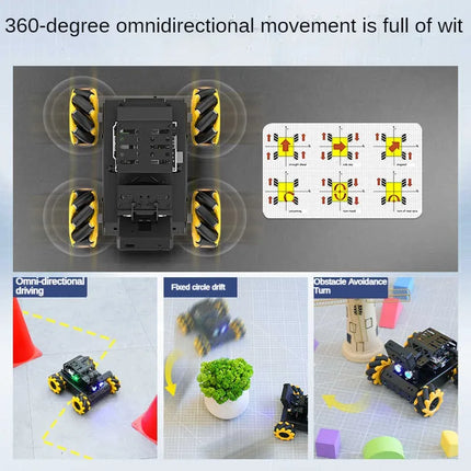 4WD Omnidirectional Mecanum Robot Car with Claw AI Visual Recognition Tracking For Arduino DIY Kit for UNO Programmable Robot