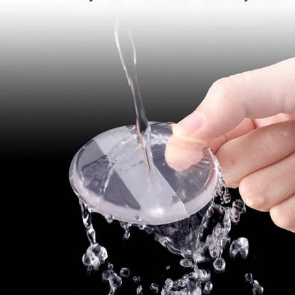 1pcs，Transparent silicone powder puff, super soft jelly air cushion powder puff, dry and wet sunscreen liquid foundation puff