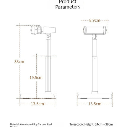 Adjustable Retractable Phone Stand For iPhone Xiaomi Huawei Redmi Live Broadcast Cell Phone Support Desk Stand Phone Accessories