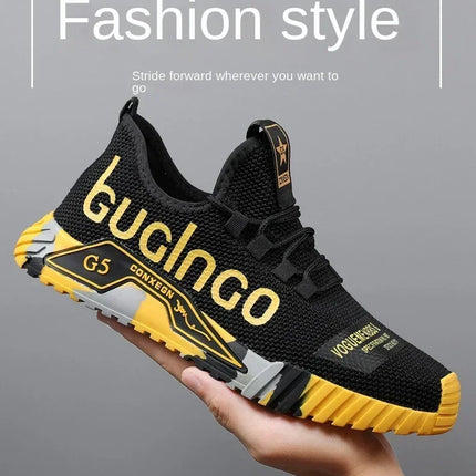 Runing Sport Fashion High Top Sneakers Zapatillas De Deporte 2024 Men Casual Mesh Shoes Light Soft Breathable Vulcanize Shoes