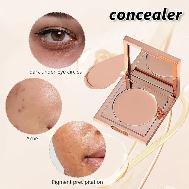 Under-Eye Concealer Brightening Evens Skin Tone Moisturizing Transparent Long-Lasting Easy to Blend for Natural Daily Makeup