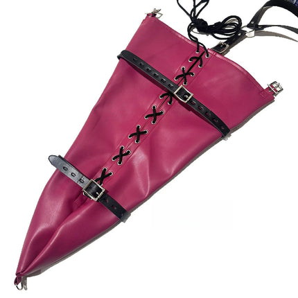 Bondage BDSM Restraints Role Play Hands Wrists Arm Leg Binder Hood Mask Faux Leather Tight Single Glove Adult Costumes Sex Toys