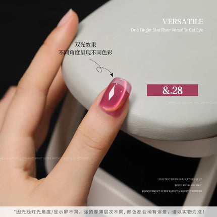 36-color/set Star River Cat Eye Gel Nail Polish 15ml Magnetic Gel Glass Beads Semi Permanent Soak Off UV Nail Gel For Nail Salon