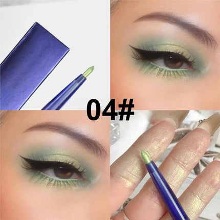 1PC Waterproof and Sweat-proof Eyeliner Eye Shadow Pen - Long-lasting, Colorful, Rich in Color, Fine Glitter, Bright Eye Makeup