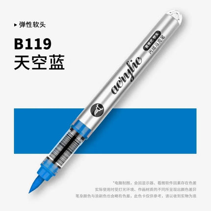 GRASP 120/1 Colors Acrylic Marker Pens Waterproof Pen Soft Brush Nib Student Art for Glass Stone Art School Supplies Stationery