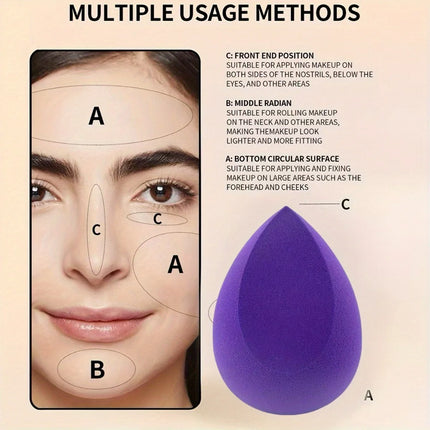 1/5/13Pcs Brown Makeup Sponges - Ultra-Soft Beige-Toned Blenders for Blush/Powder/Liquid Foundation | All Skin Types