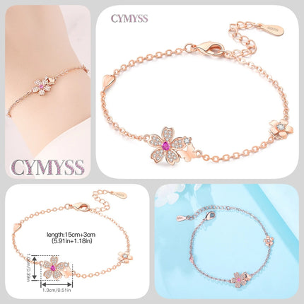Original 925 Sterling Silver Butterfly Bracelet Zirconia Tennis Ball Women Fashion Simple Engagement Wedding Charm Jewelry Gift