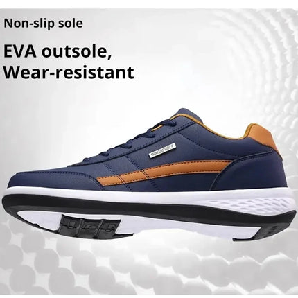 Men's Sneakers Sports Casual Shoes Leather Outdoor Men Walking Shoe Four Seasons Soft Bottom