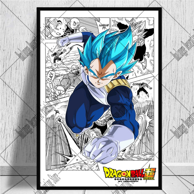 Japanese Anime Dragon Ball Poster Movie HD Canvas Print Goku Vegeta Frieza Painting Art Wall Picture Home Decor Background Gifts