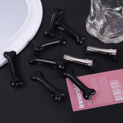 White Bone Hairpins Fashion Lovely Women Gril Headwear Barrettes Hair Band Accessories Vivid Dog Bone Hair Clips Side Hair Pin
