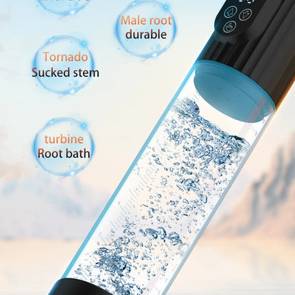 Penis Pump Vacuum Negative Pressure Masturbation Helps With Erection Electric Hydrotherapy Stimulation Airplane Cup Men Sex Toys