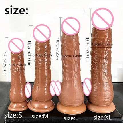 Realistic Dildo Soft Silicone Anal Butt Plug Vaginal G-spot  Masturbator Penis Suction Cup Big Dick Lesbian Sex Toys for Women18