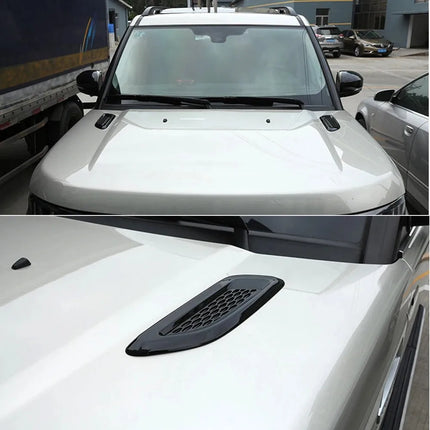 2Pcs/Set Car Exterior Hood Air Vent Outlet Wing Cover Trim for Land Rover Range Rover Sport Evoque Discovery 4 Freelander 2