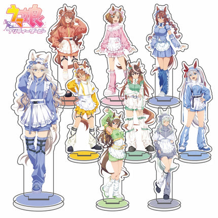 Anime Uma Musume Pretty Derby Acrylic Stand keychain Tachyon Opera O Cafe Oguri Cap Kitasan figure Plate Cosplay Prop Decor Gift