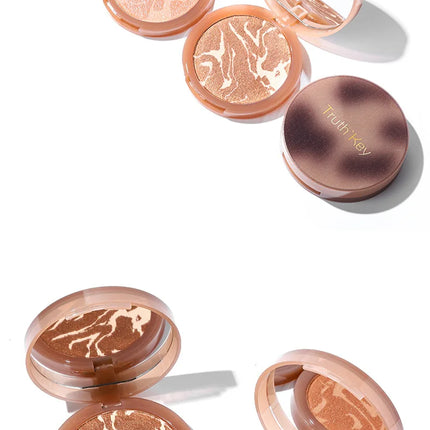 Truth'Key Mousse Bronzer,Matte Cement Brown Nose Shadow Facial Contouring Monochrome Natural Color Rendering 3D Makeup