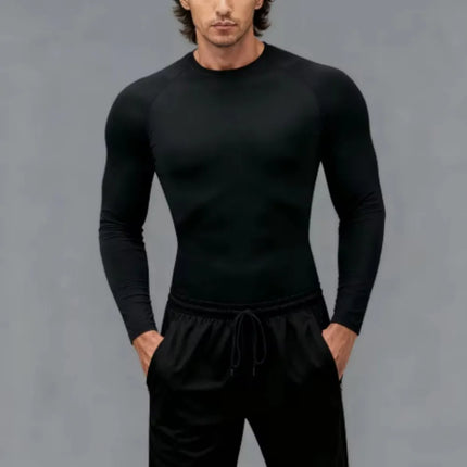 2026 Men Running T shirt Quick Dry Bodybuilding Sport Shirt Long Sleeve Compression Top Fitness Tight Rashgard Gym T-Shirt Men