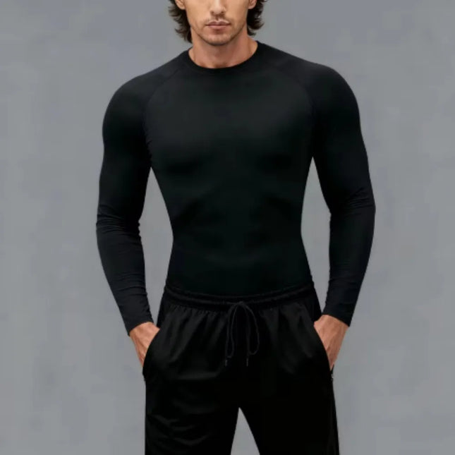 2026 Men Running T shirt Quick Dry Bodybuilding Sport Shirt Long Sleeve Compression Top Fitness Tight Rashgard Gym T-Shirt Men