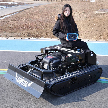 Customized AWY-900 All-Terrain Zero-Turn Remote Mower, 1500W*2 Brushless Motors for Stable Mowing snow shoveling lawn mower