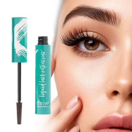 Thrive Causemetics Liquid Lash Extensions Mascara Thickening Lengthening Waterproof Smudge-Proof Nourishing Fiber Eyelash Makeup