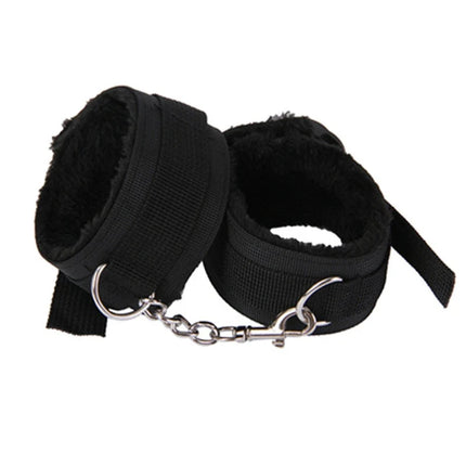Adjustable Plush Handcuffs & Ankle Cuff Bracelet - Women Cosplay Fetish Adult Game Sexy Toys Accessories