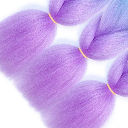 Synthetic African Braided Ombre Braiding Hair Braid Hair Extensions 3Pcs Pre Stretched High Temperature Crochet Braiding Hair
