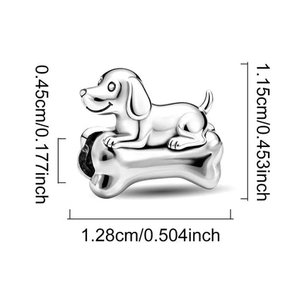 925 Sterling Silver Dinosaur Pig Cat Playing Animal Series Charms Beads Fit Original Pan Bracelet High Quality DIY Jewelry