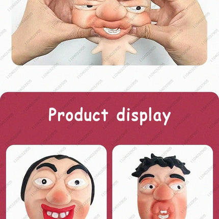 Funny Pimple Popper Squishy Toy Fast Rebound Squeeze Face Model Stress Relief Fidget Toys for Adults & Kids Funny Gag Prank Gift