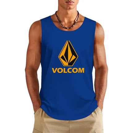 Men's Vest Fashion Gym T-Shirt Hawaii Beach Surfing Sleeveless Shirt Mesh Summer Casual Sports